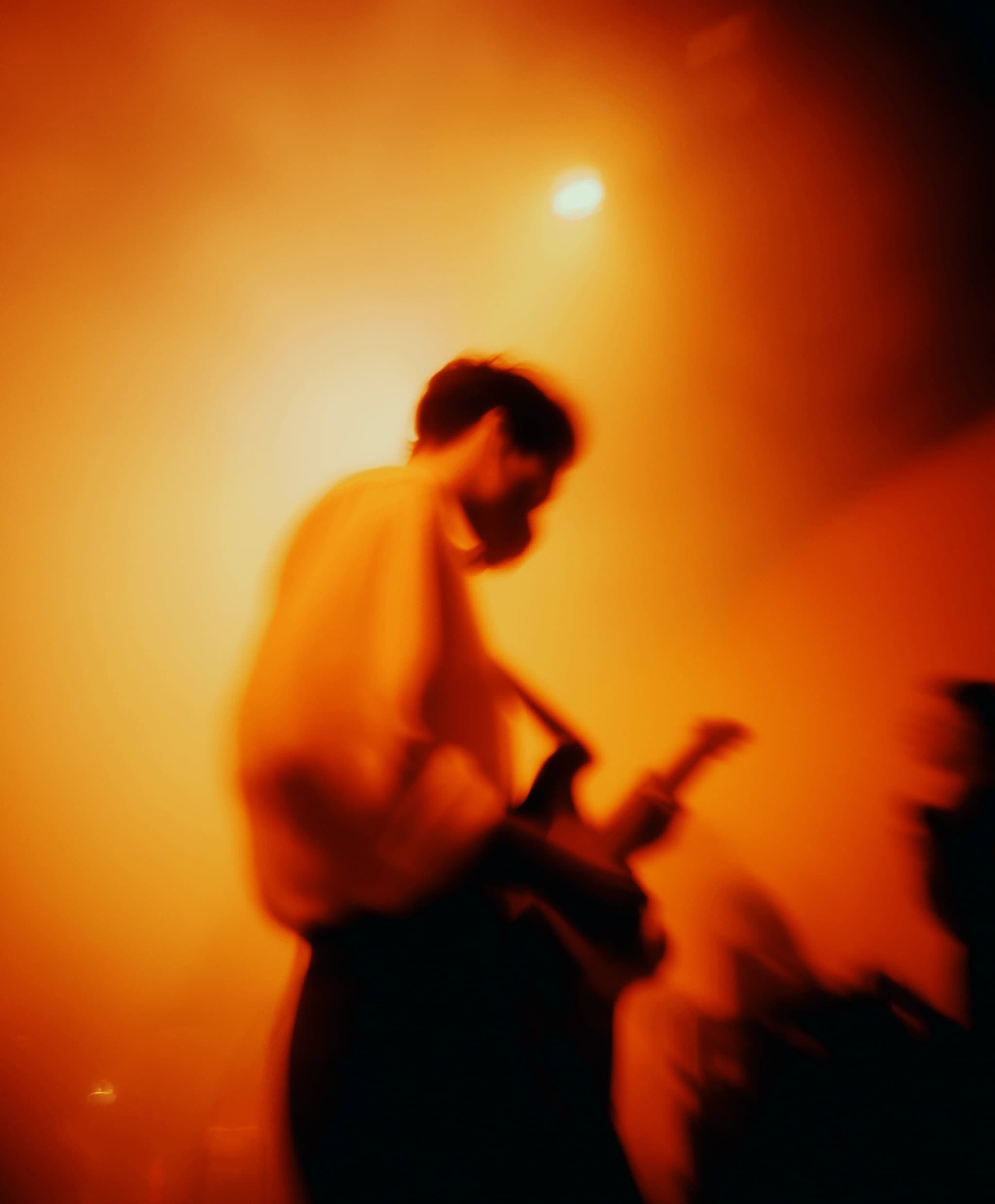 Artist performing on stage