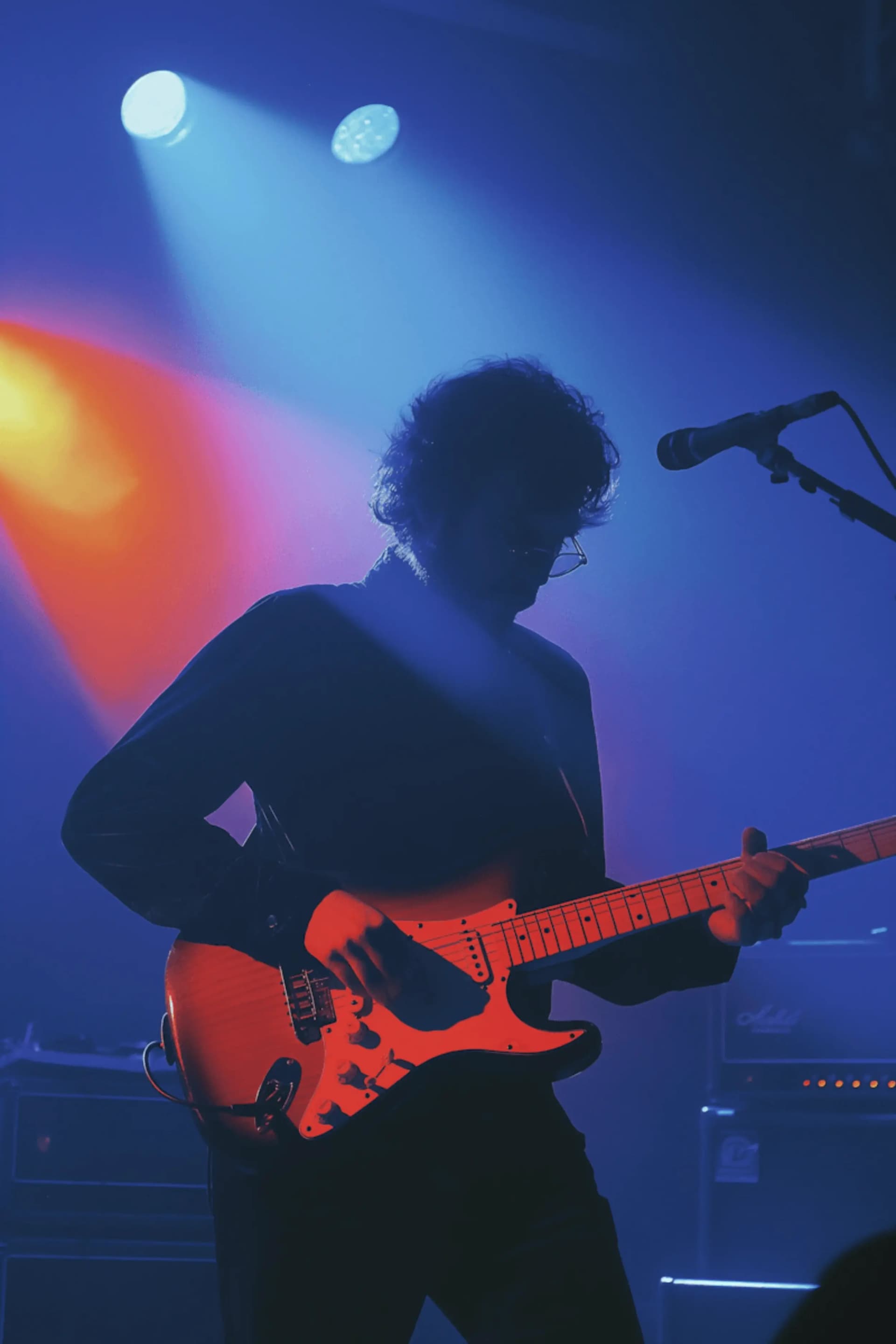 Guitarist performing on stage